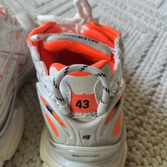 Balenciaga 3xl Trainer Runner Fluo Orange Men’s Sneaker - Picture 5 of 10